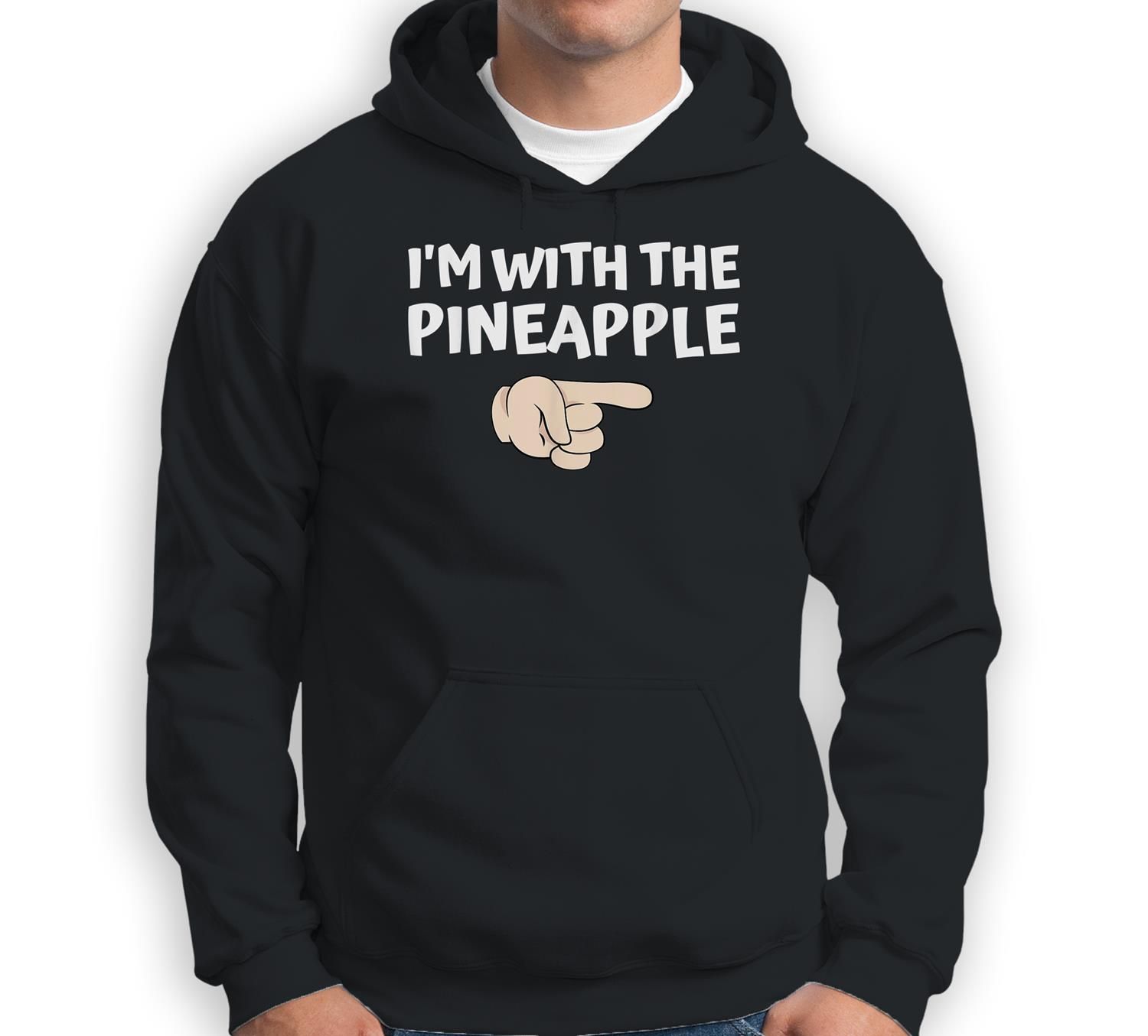 Im With The Pineapple Spooky Halloween Matching Set Couples Sweatshirt & Hoodie