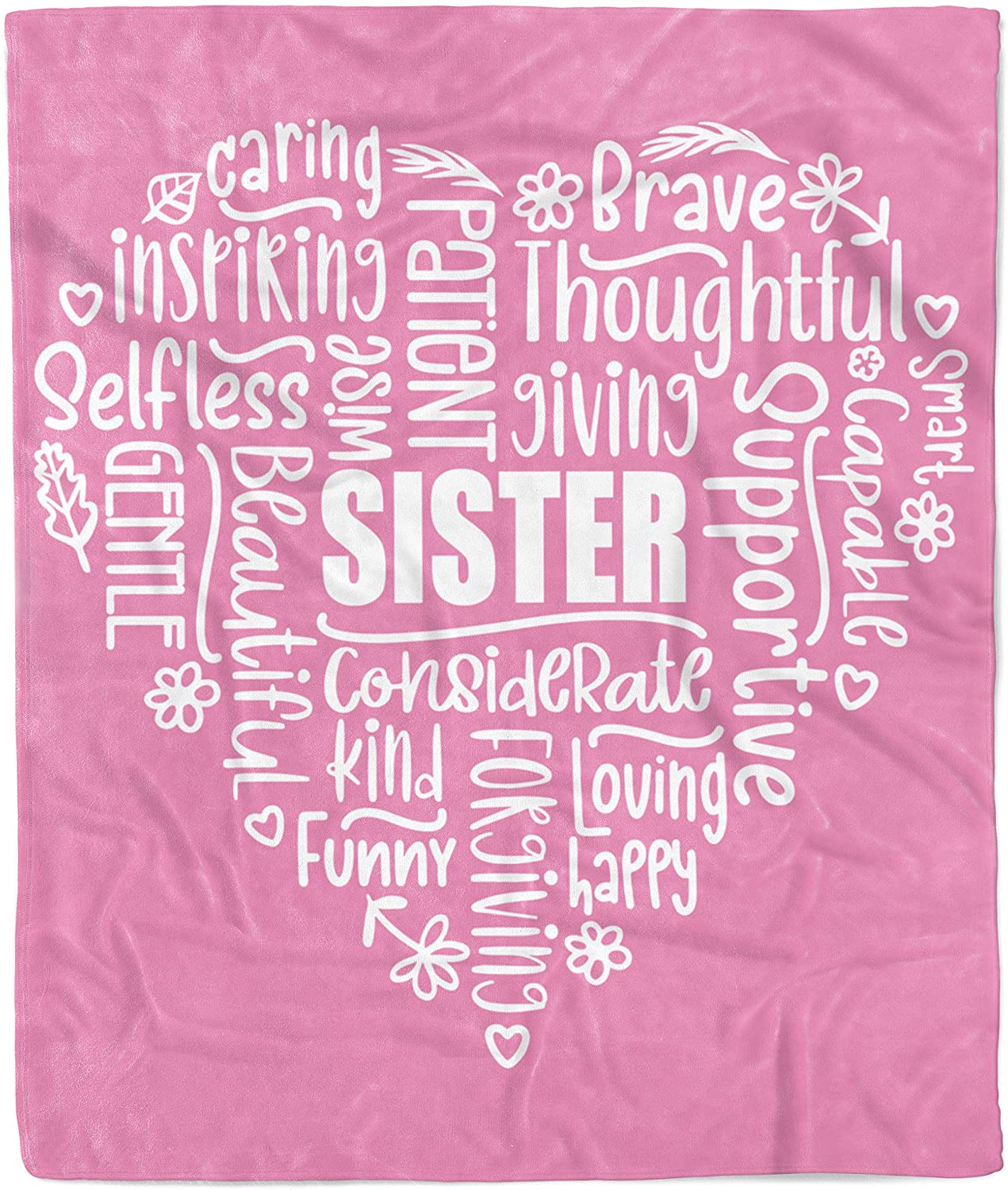 To My Sister Fleece Blanket All About My Lovely Sister, Gift For Bestie, Gift For Family, Gift For Friend, Home Decor Bedding Couch Sofa Soft And Comfy