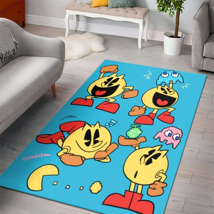 Pac-Man Gaming Colection Area Rugs Living Room Carpet Floor Decor The US Decor