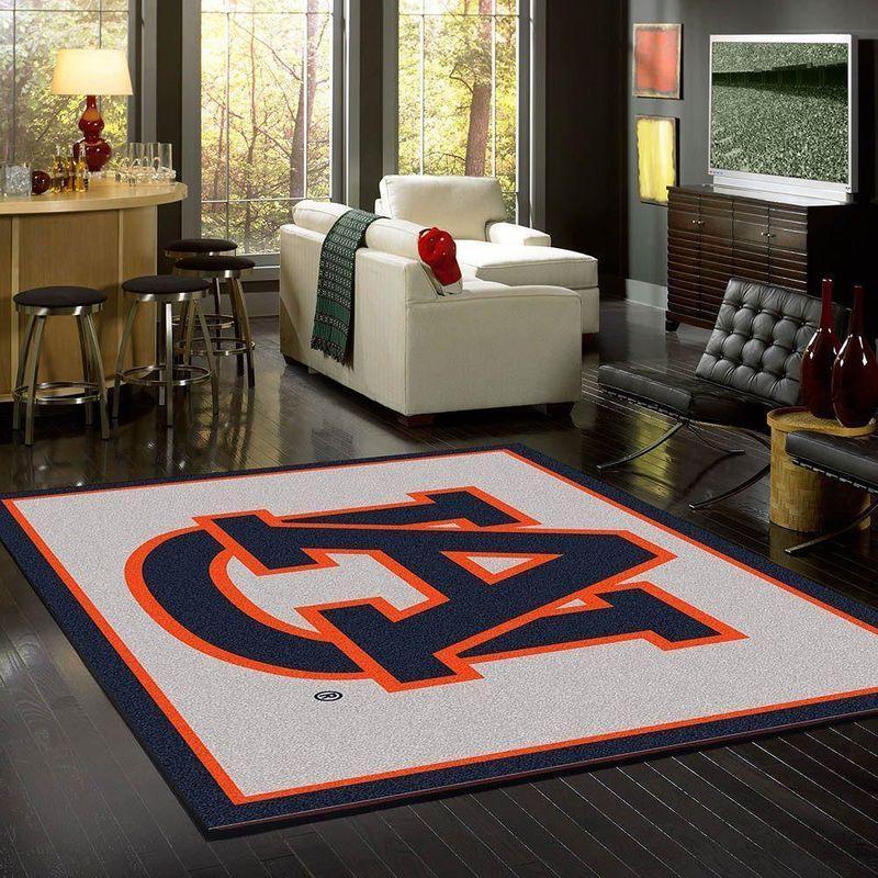 Auburn Tigers Area Rug, Football Floor Decor Rb7A8E7E6807