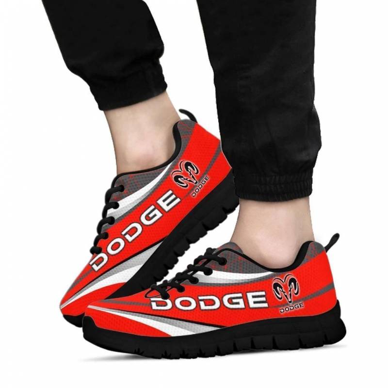 3D Printed Dodge RAM- BDA Sneakers Ver1 For Men & Women (Red)