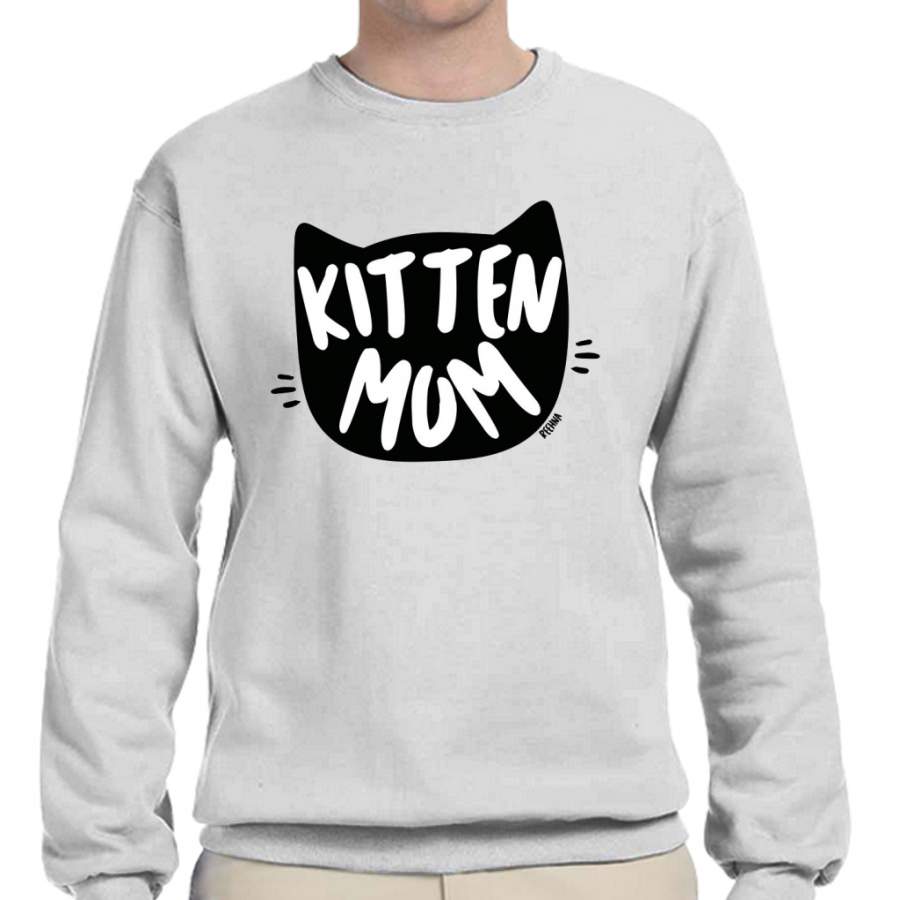 Kitten mom Crew Neck Sweatshirt