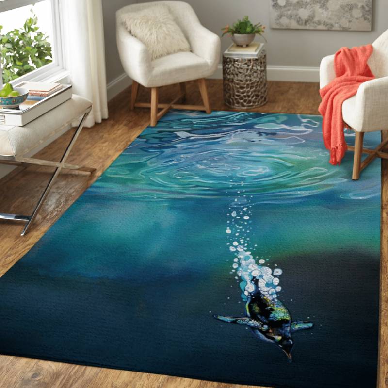 Lone Penguin – Animals And Insects Area Rug Carpet