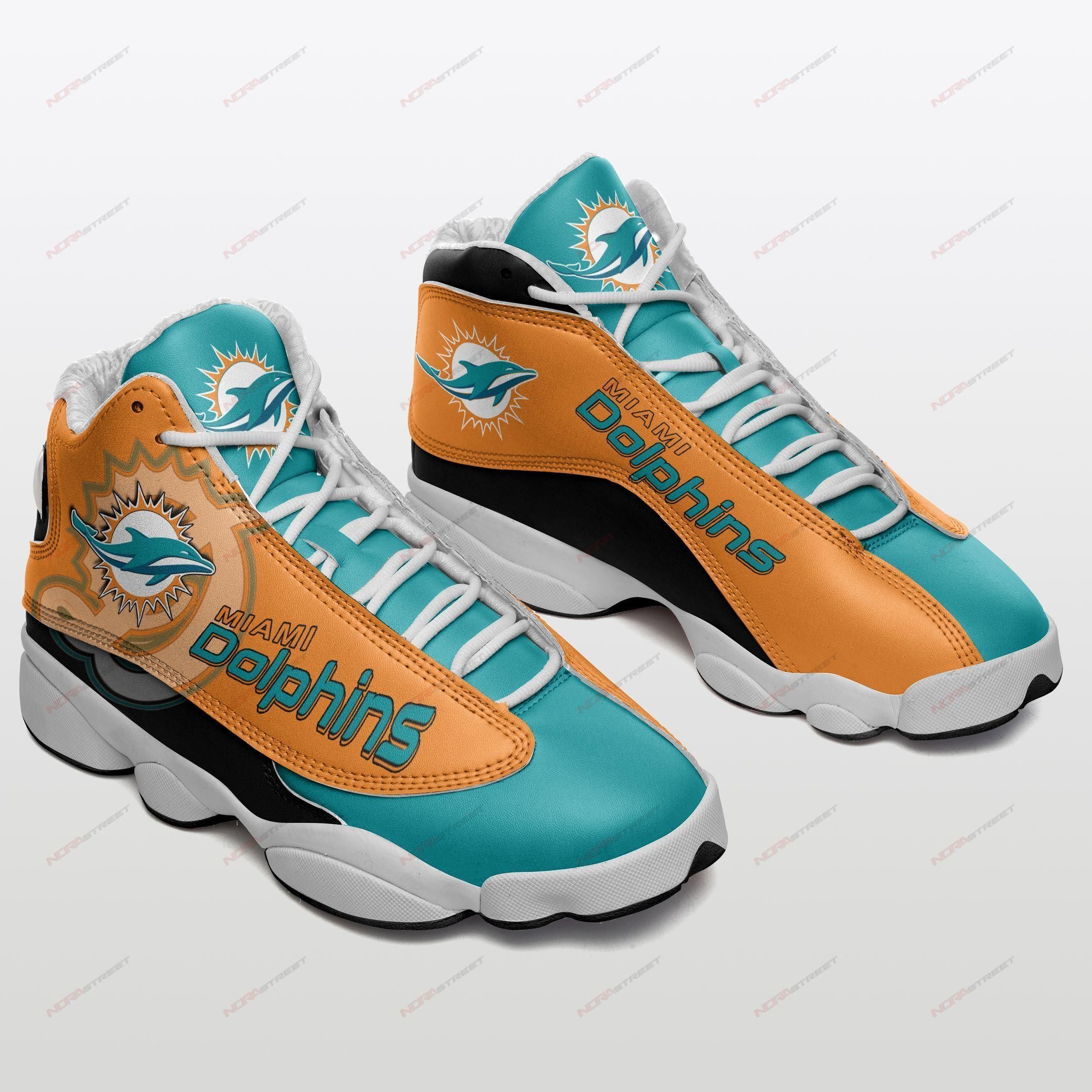 Miami Dolphins Air Jordan 13 Shoes Sport V103 Sneakers