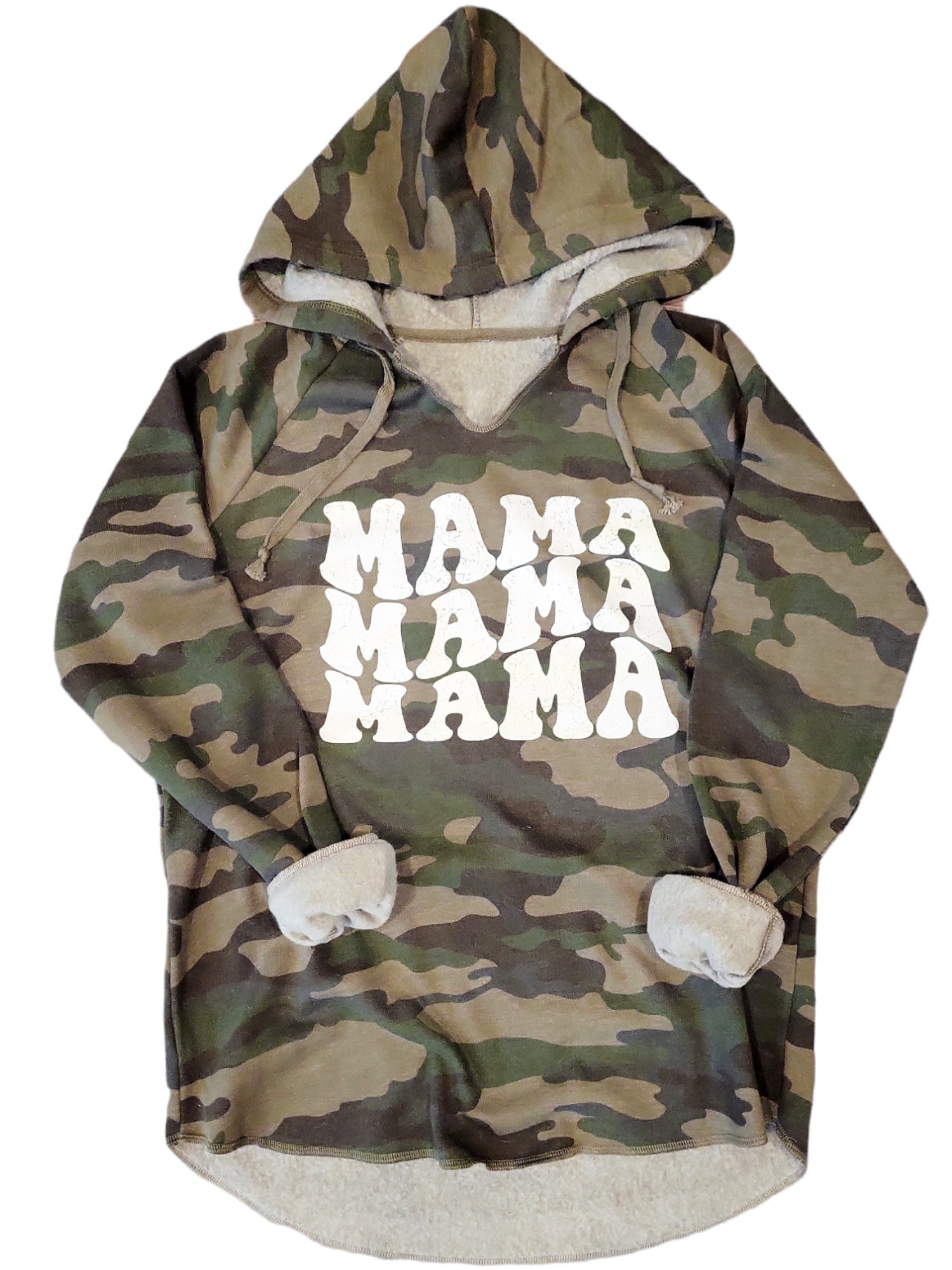 Mama Repeat Camo Hoodie