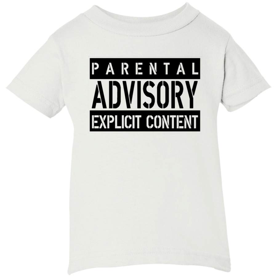 Parental Advisory Explicit W Infant Short Sleeve T-Shirt