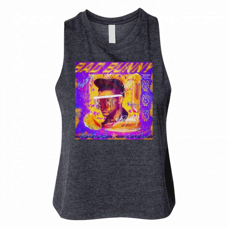 Bad Bunny Callaita Reggaeton Regueton Art Woman Crop Tanktop