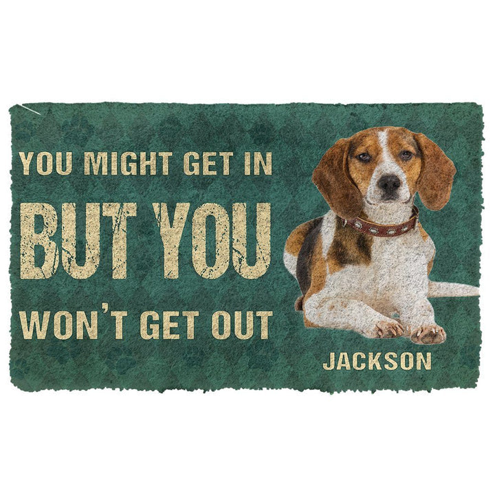 Waybackapparel Keep Door Closed Beagles Dog Custom Gender 3D Doormat