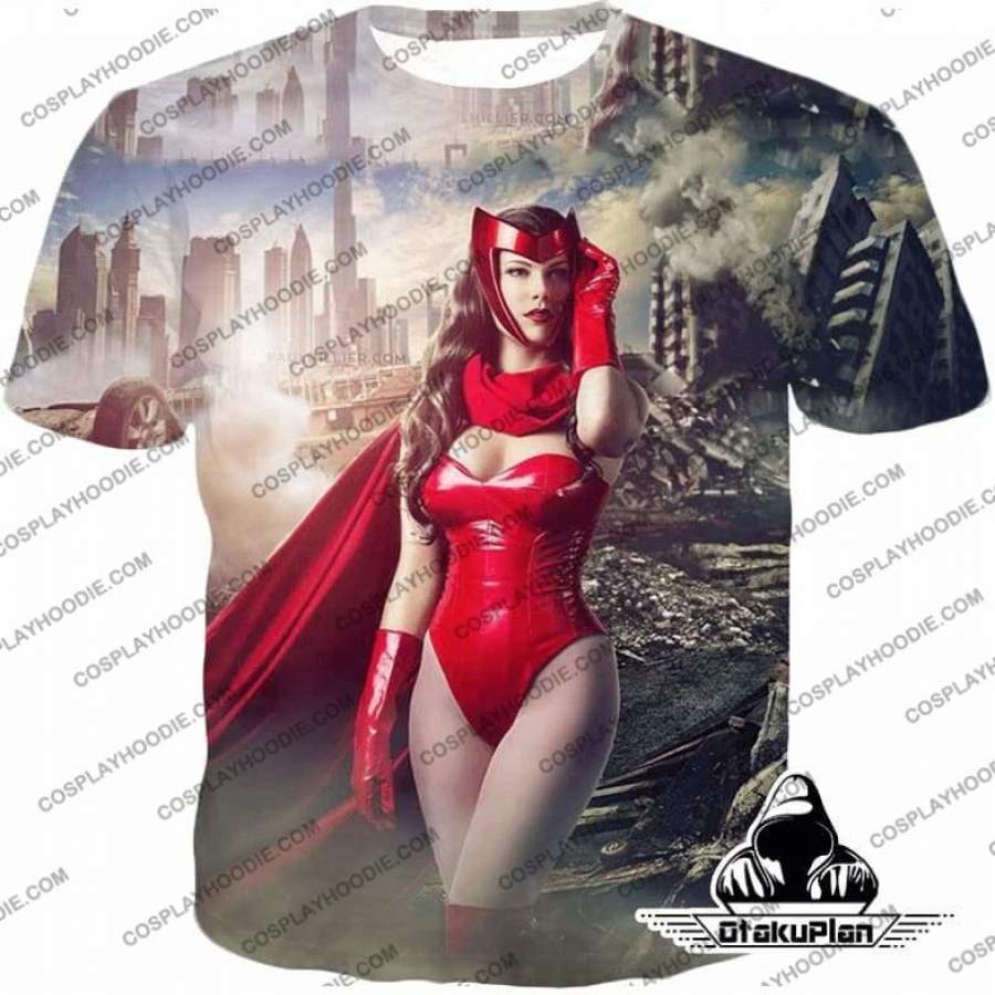 X Mens Awesome Hero Scarlet Witch Graphic T-Shirt SW025