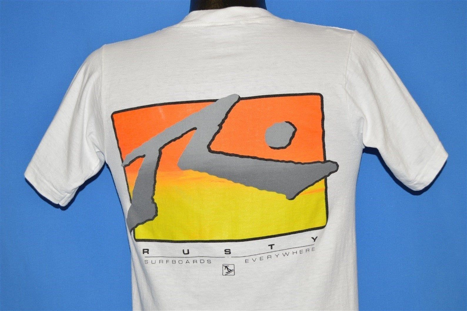 90S Rusty Surfboards Everywhere Sunset Surf T-Shirt