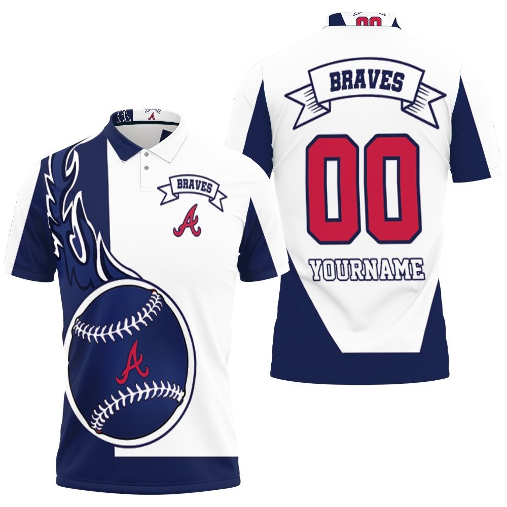 Atlanta Braves 3D Personalized Polo Shirt