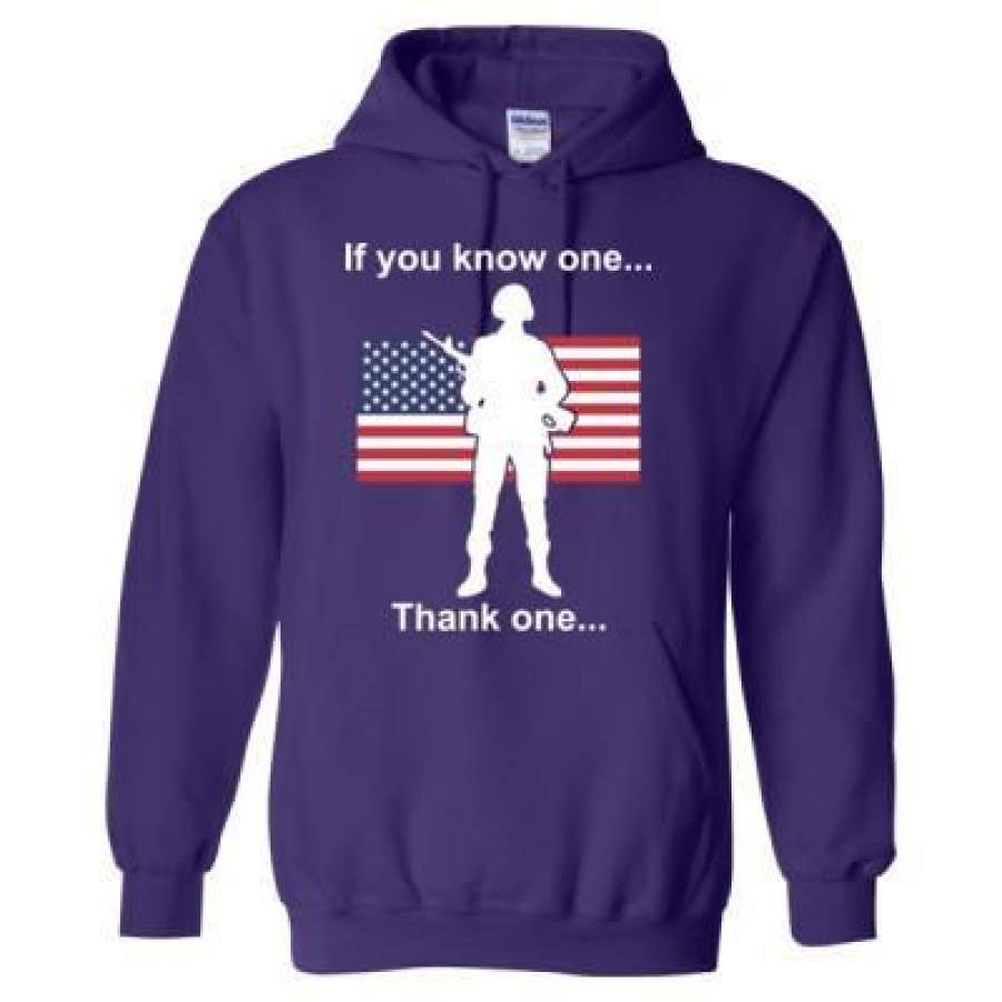 AGR Veteran If You Know One Thank One – Heavy Blend™ Hooded Sweatshirt