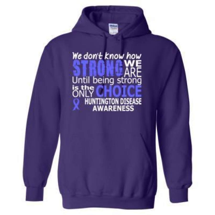 AGR Dont Know How Strong Huntington Disease Awareness – Heavy Blend™ Hooded Sweatshirt