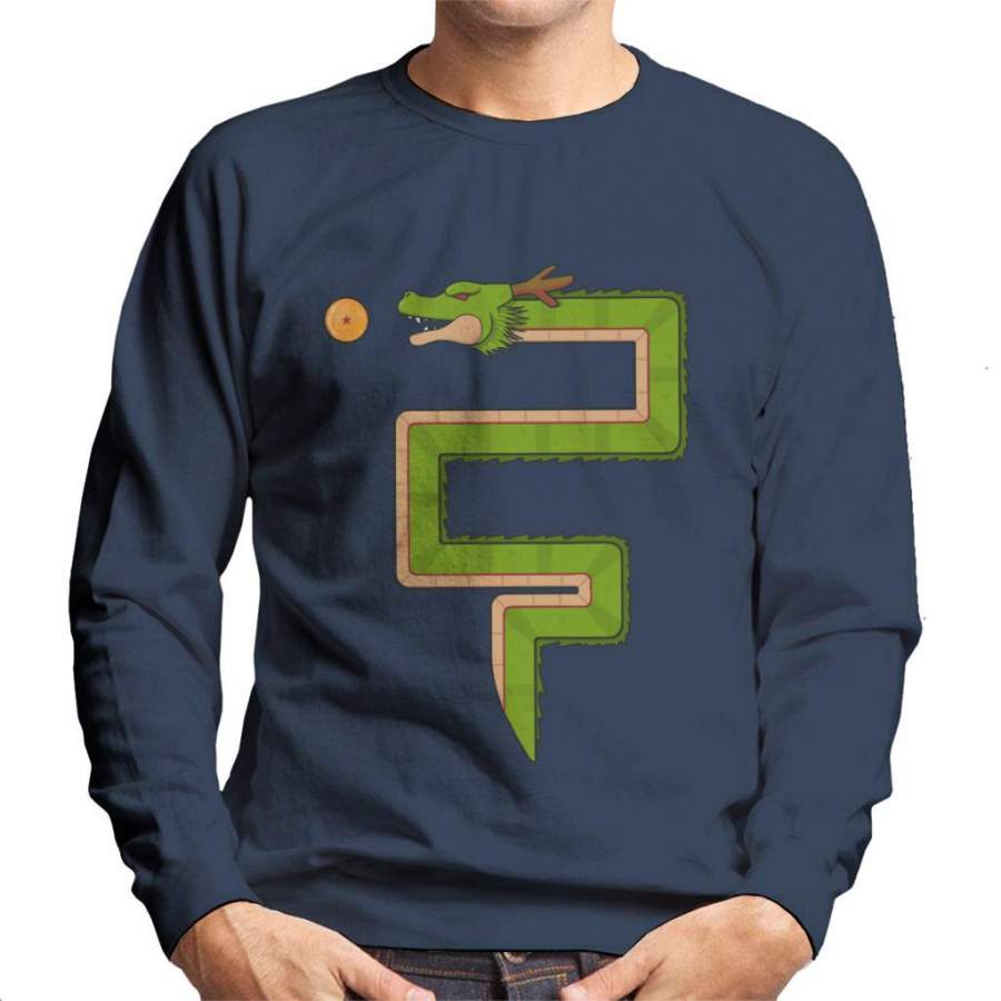 Dragon Ball Z Snake Game Retro Men’s Sweatshirt