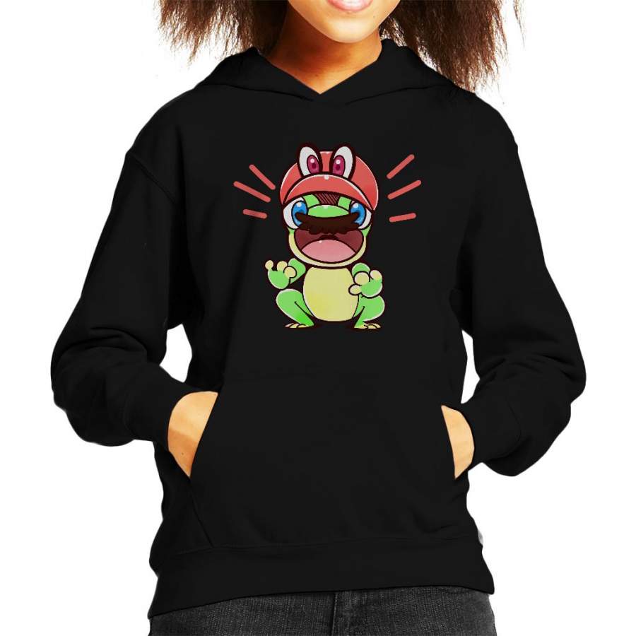 Super Mario Odyssey Cappy Frog Kid’s Hooded Sweatshirt