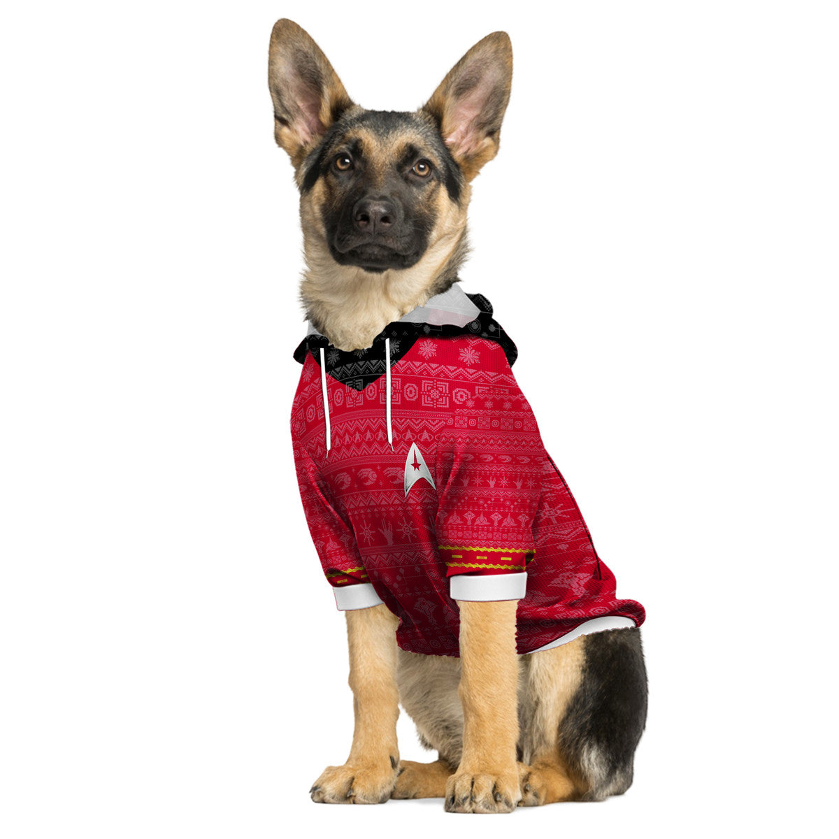 3D S.T The Original Series 1966 1969 Red Ugly Christmas Custom Pet Hoodie