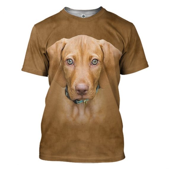 3D Vizsla Dog All Over Print Unisex Tshirt For Dog Lovers