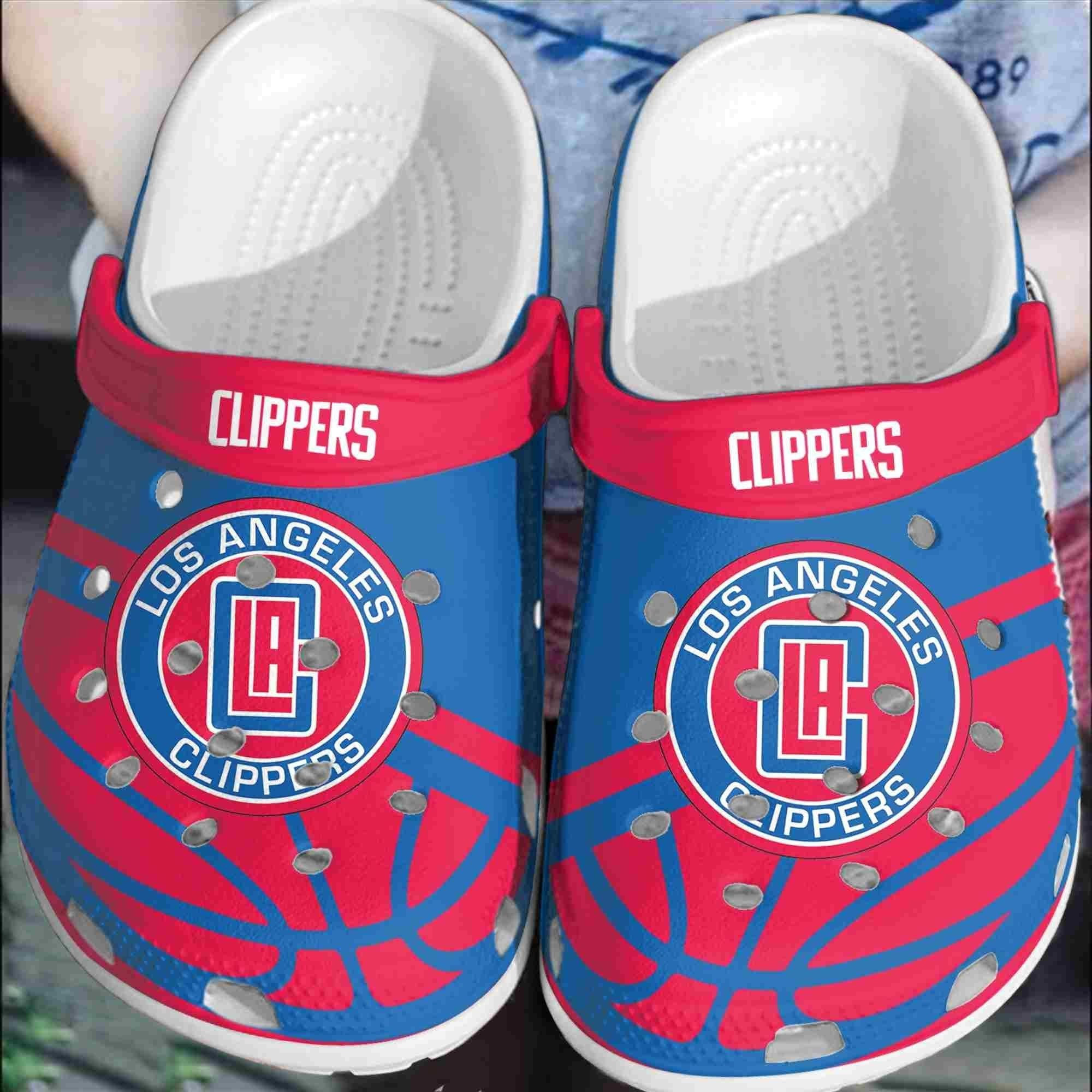 Los Angeles Clippers Basketball Club Clogs Crocband Crocss Comfortable Shoes For Men Women