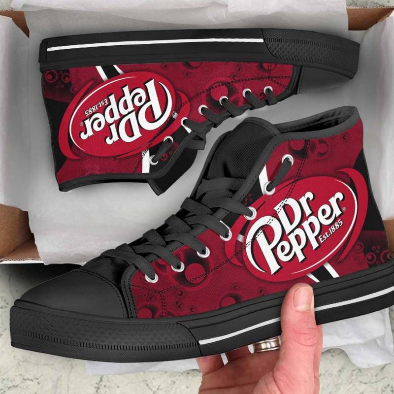 Dr Pepper High Top Canvas Shoes