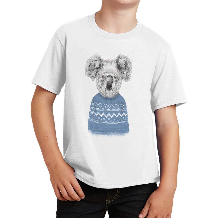 Ugly Christmas Sweater Koala – Kids’ Unisex T-Shirt