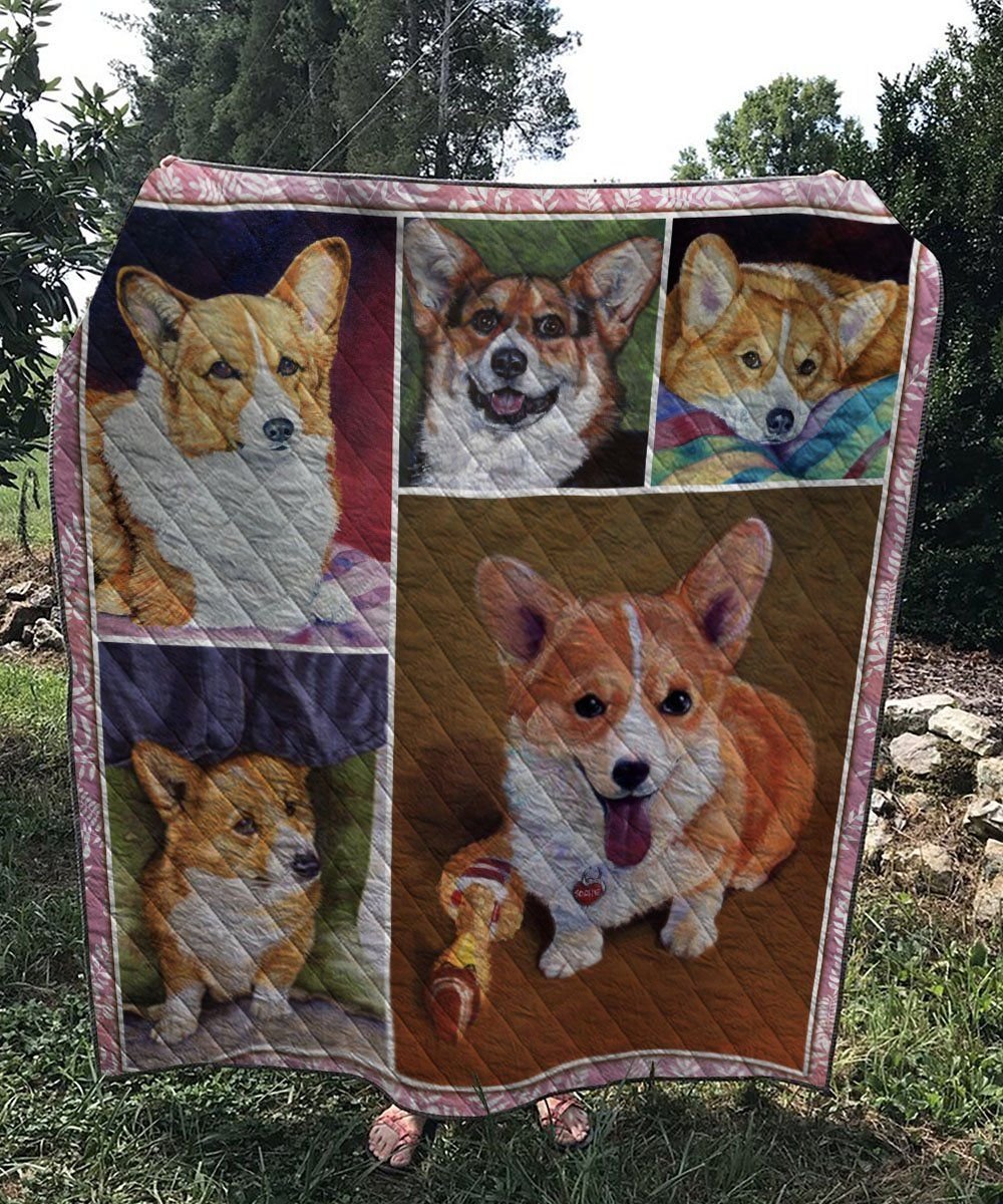 Corgi Dog 1 3D Quilt Blanket HGM34