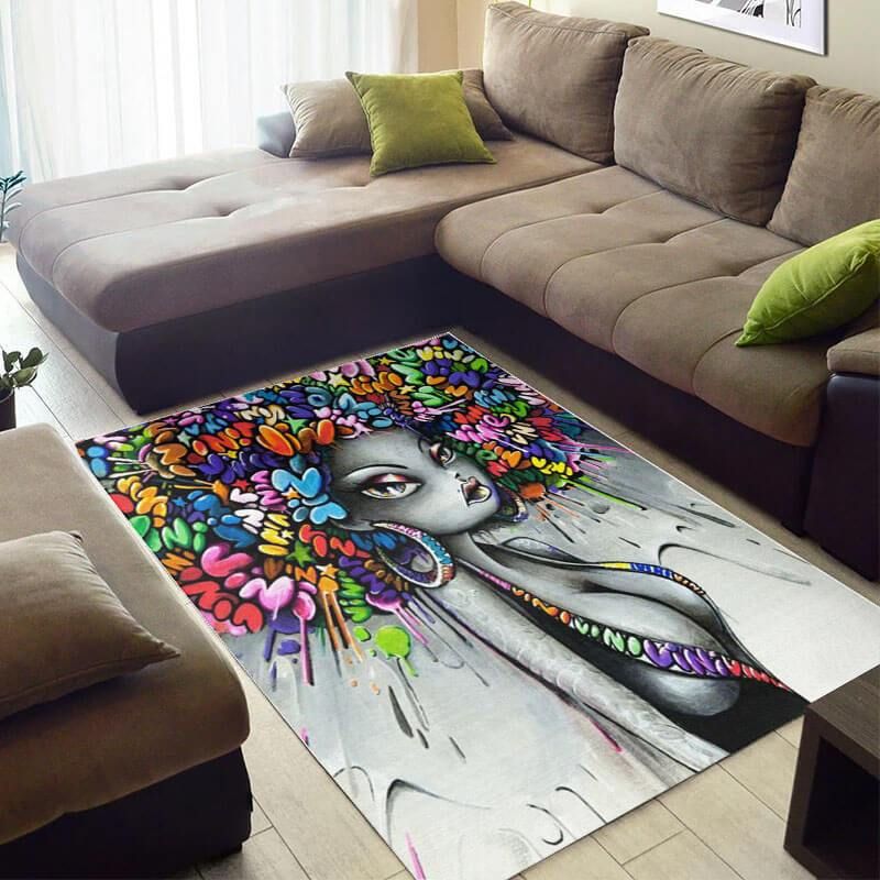 Beautiful African Rug Cute African Themed African Lady African Themed ...