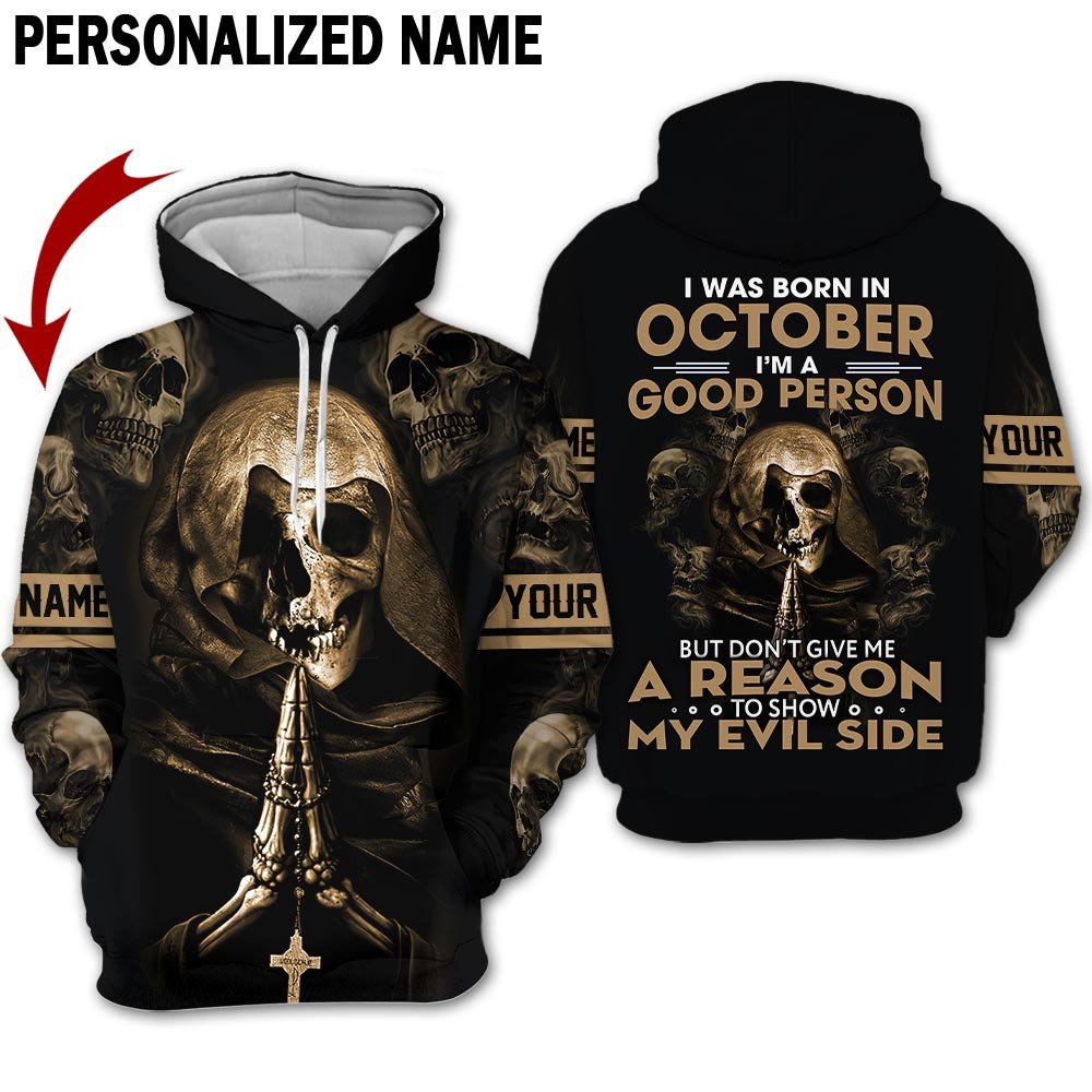 Personalized Name Birthday Outfit October Guy 3D All Over Printed  Outfit 311 Birthday Shirt