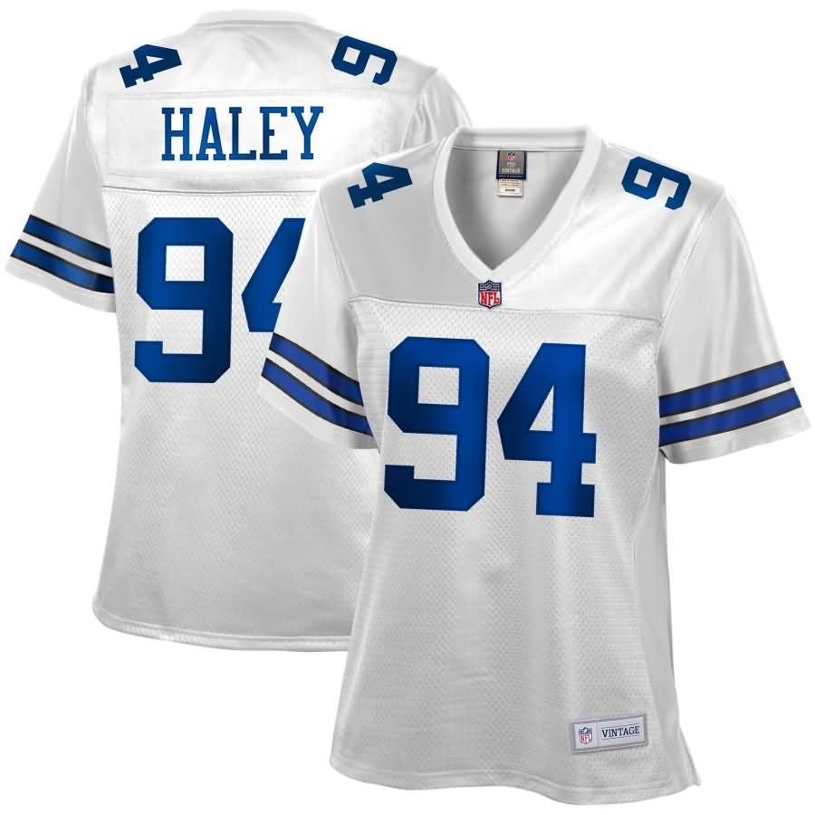 Charles Haley Dallas Cowboys NFL Pro Line Womens 1992 Retired Player Jersey – White