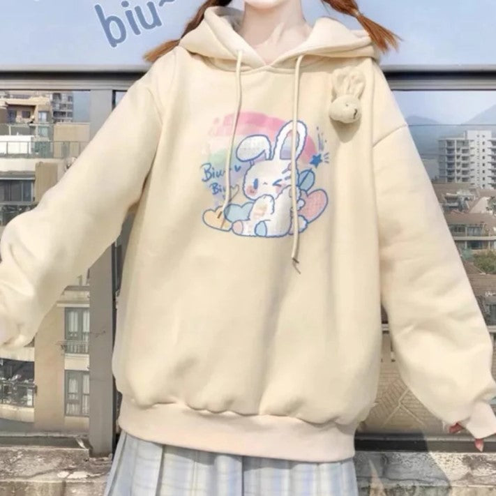 Pastel Kawaii Hoodie Anime Rabbit