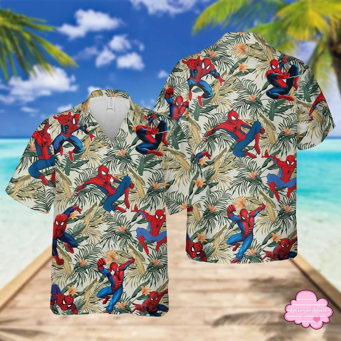 Tropical Spider Man Hawaii Shirt 009 Ha423