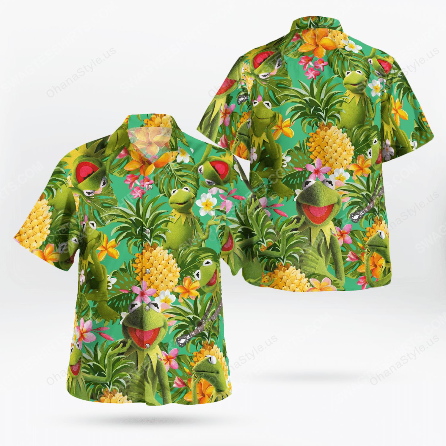 The Muppet Show Kermit Frog Tropical Hawaii Shirt Maria Ha53075