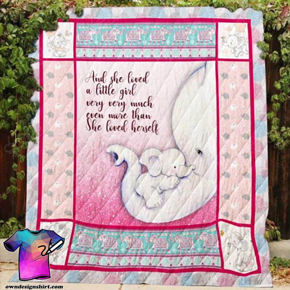 The Best-Selling And She Loved A Little Girl Very Very Much Elephant Quilt