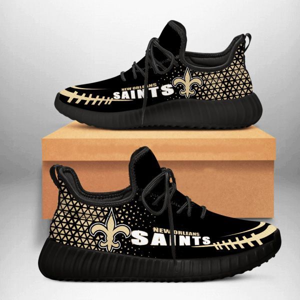 New Orleans Saints Sneakers Custom 11 Shoes Black Shoes Fa