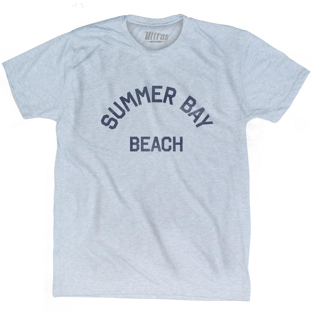 Alaska Summer Bay Beach Adult Tri-Blend Vintage T-shirt