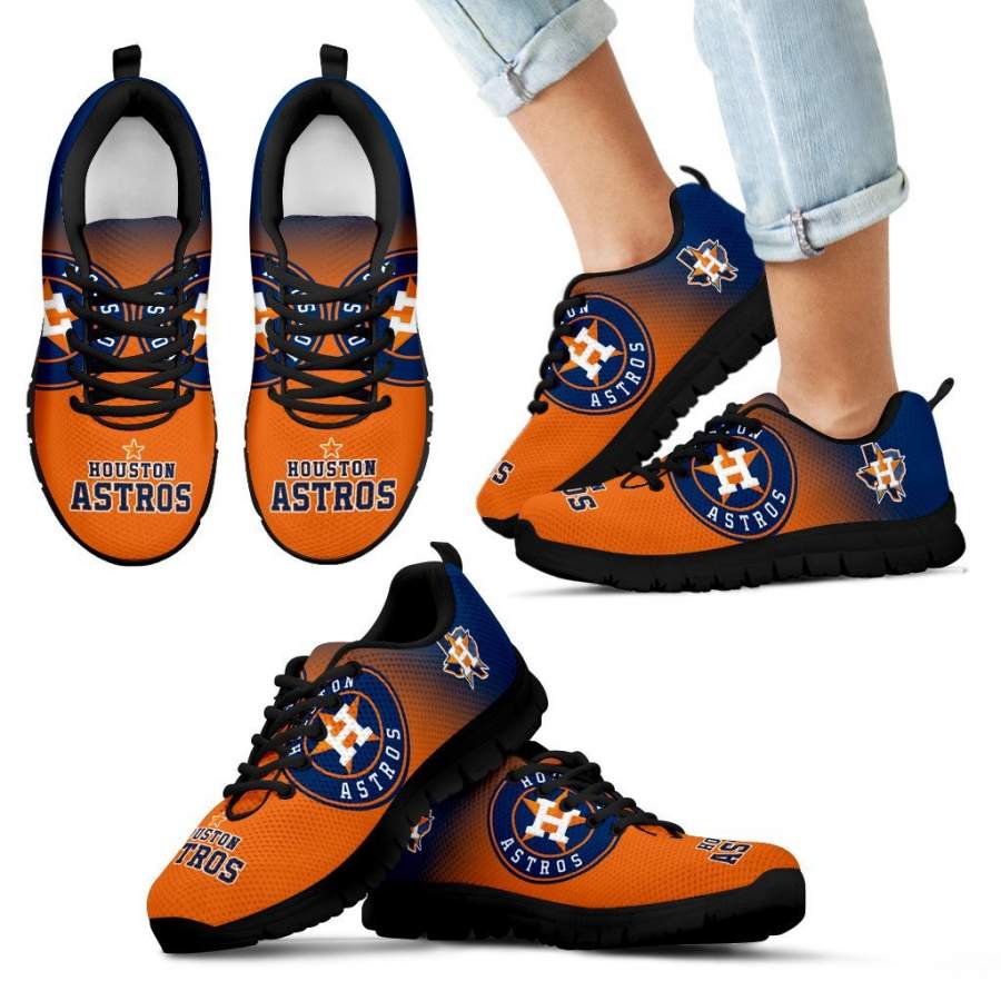 Colorful Unofficial Houston Astros Sneakers