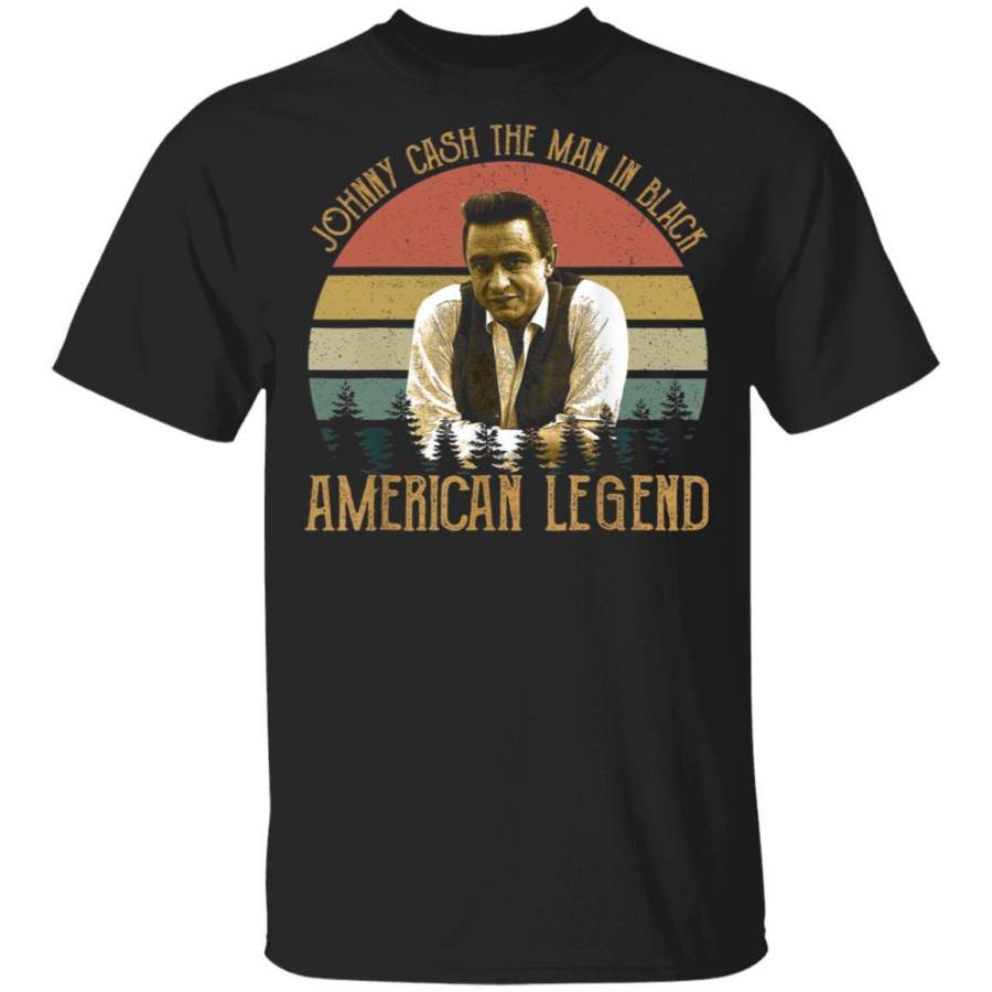 Vintage Johnny Cash Legends Live Forever For Men Women T-Shirt