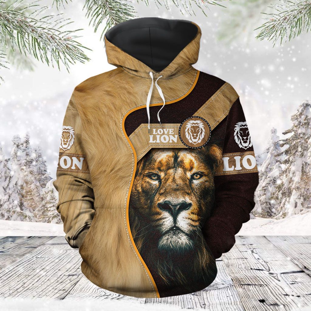 Awesome Lion TG51121 – All Over Print Unisex Hoodie