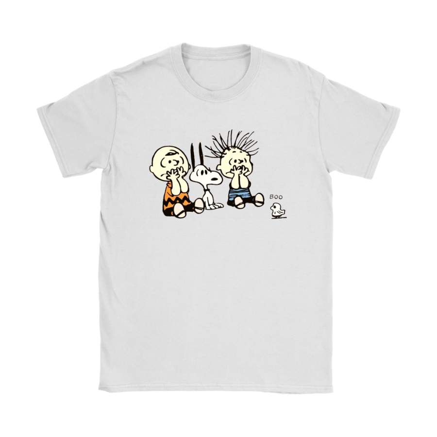 Small Ghost Woodstock Scare Charlie And Snoopy Halloween Shirts ...