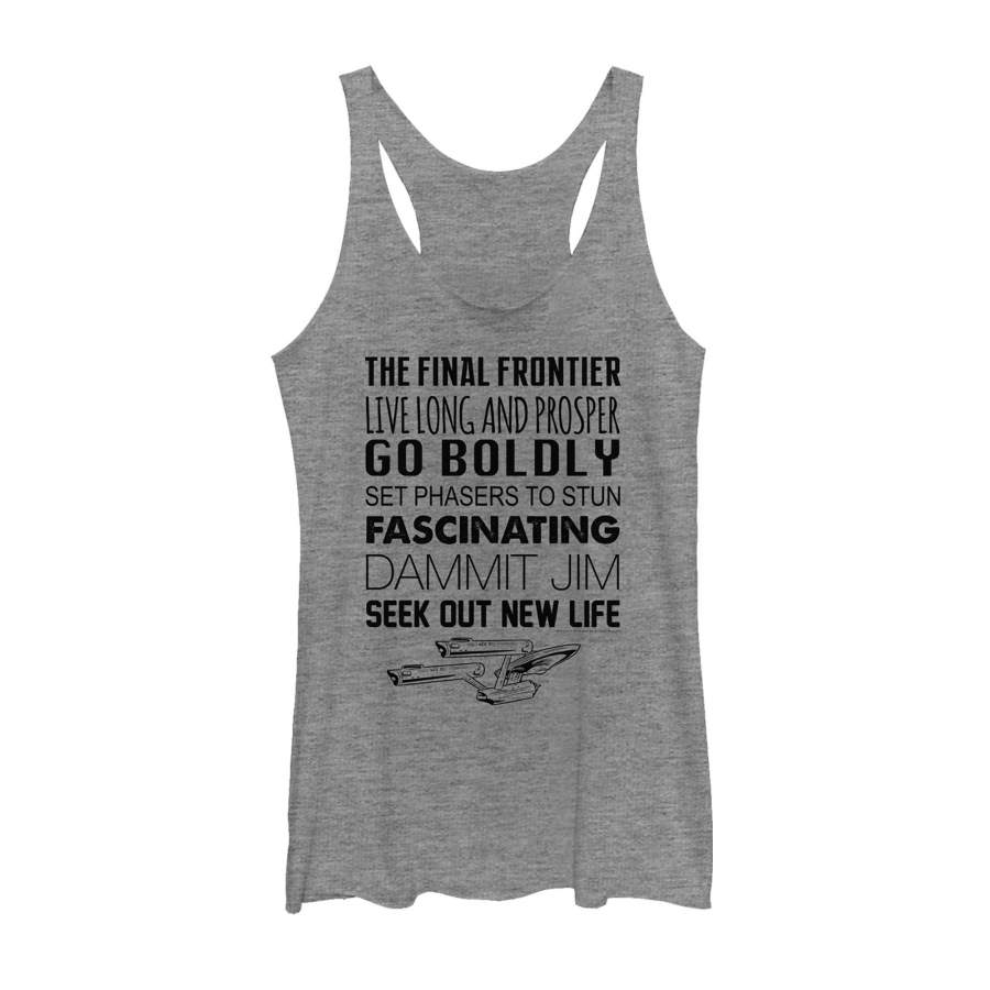 Star Trek Women’s Favorite Quotes  Racerback Tank