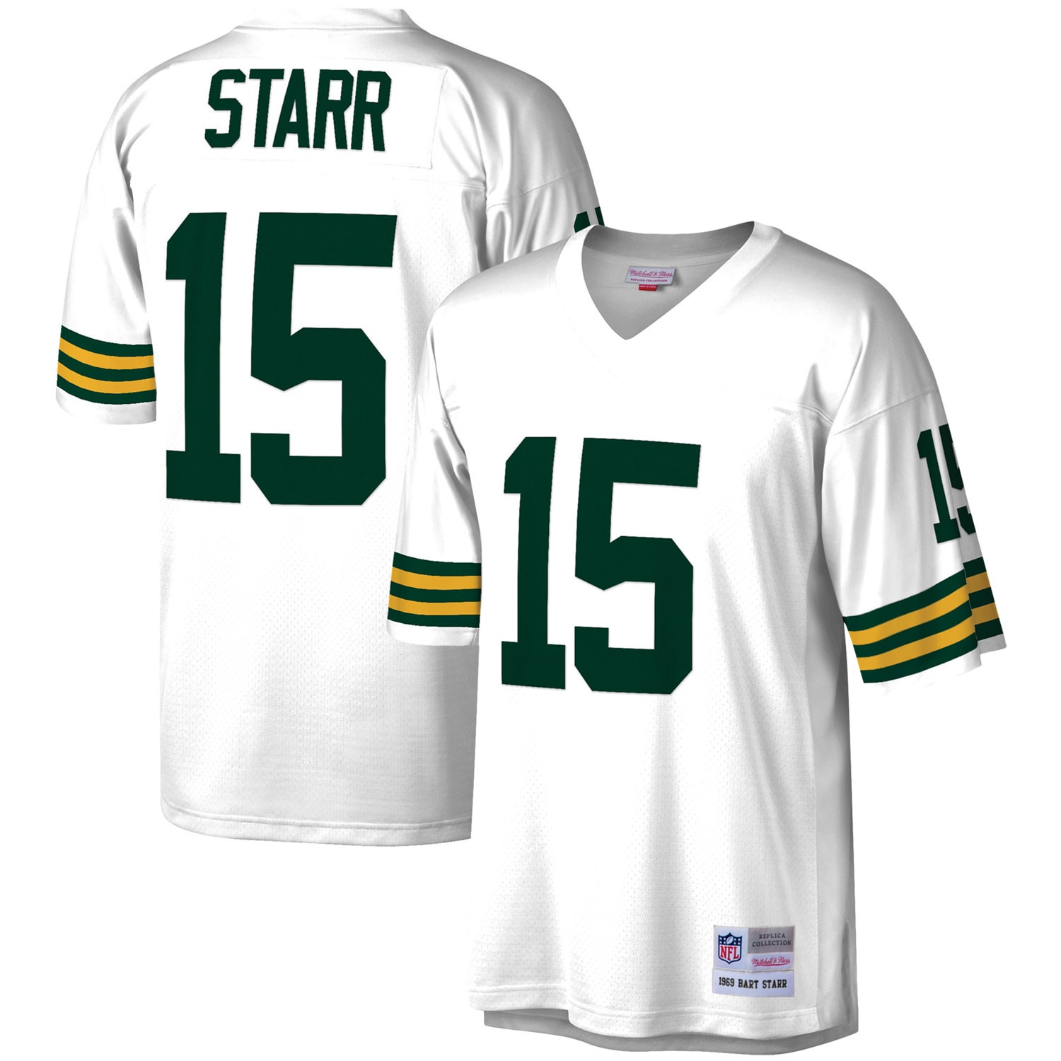 Bart Starr Green Bay Packers Mitchell And Ness 1969 Legacy Replica Jersey White NFL