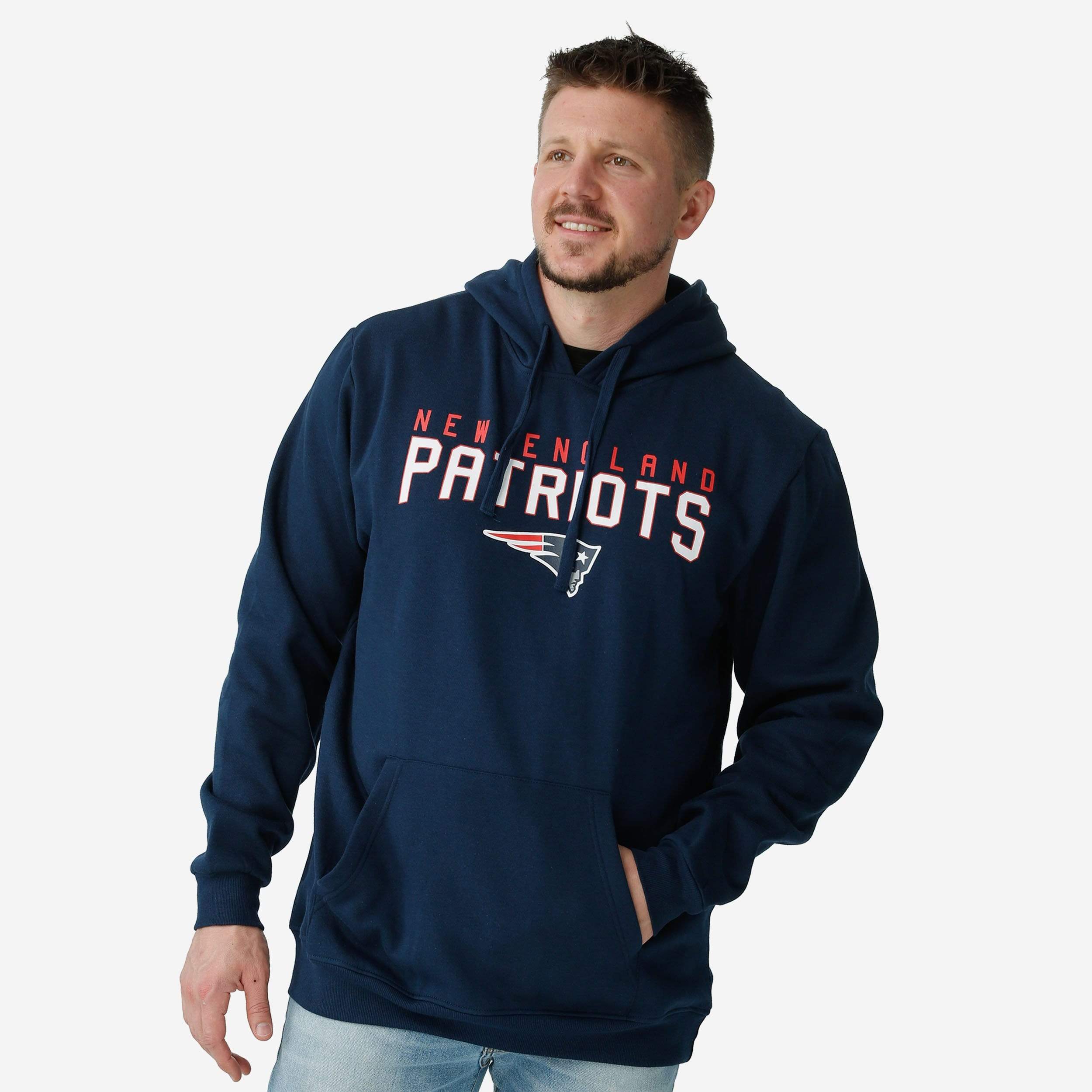 New England Patriots Solid Basic Hoodie