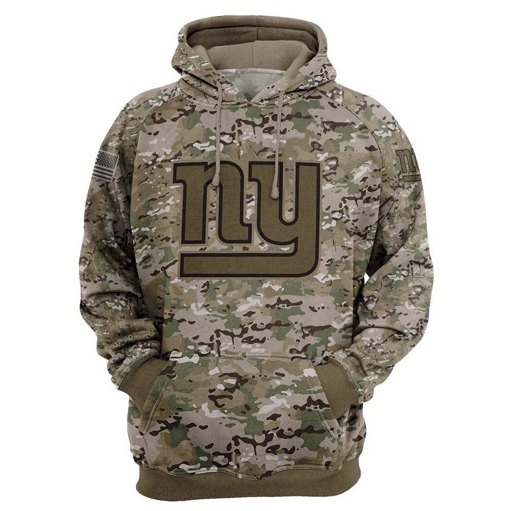 Camo New York Giants Sweatshirt Unisex Cashmere Salute to Service Hoodie