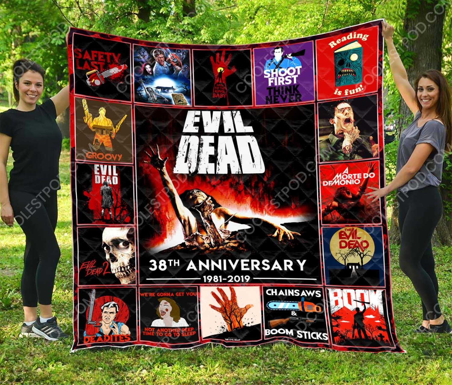 The Evil Dead Quilt Blanket