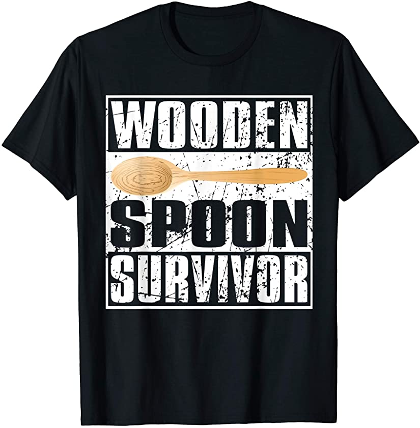 Wooden Spoon Survivor Tee, Funny Vintage Italian Humor Gift T-Shirt