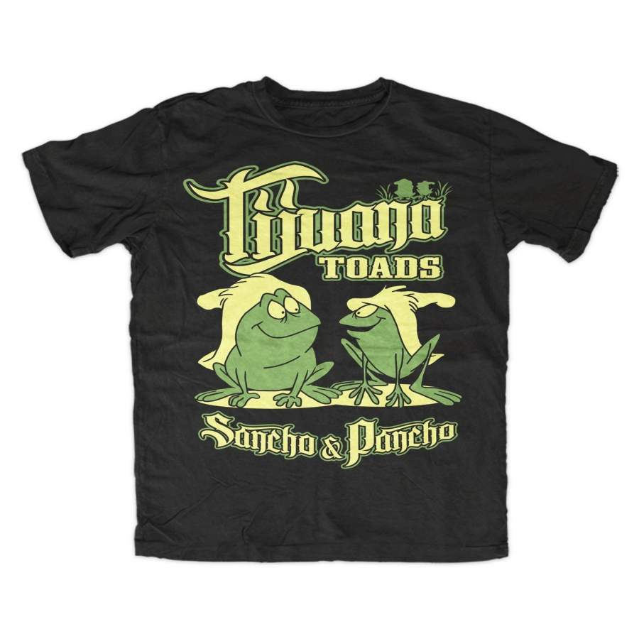 Tijuana T Shirt Schwarz Kult Frosche Frog Fun Sancho Pancho Oldschool Tv