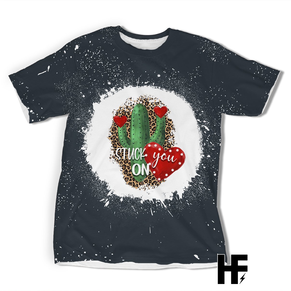 Stuck On You Cactus Leopard Tie Dye Ez03 1603 All Over T-Shirt