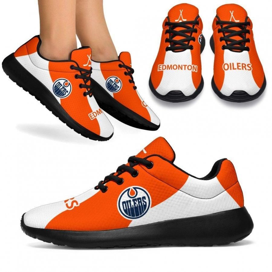 Special Sporty Sneakers Edition Edmonton Oilers Shoes #526