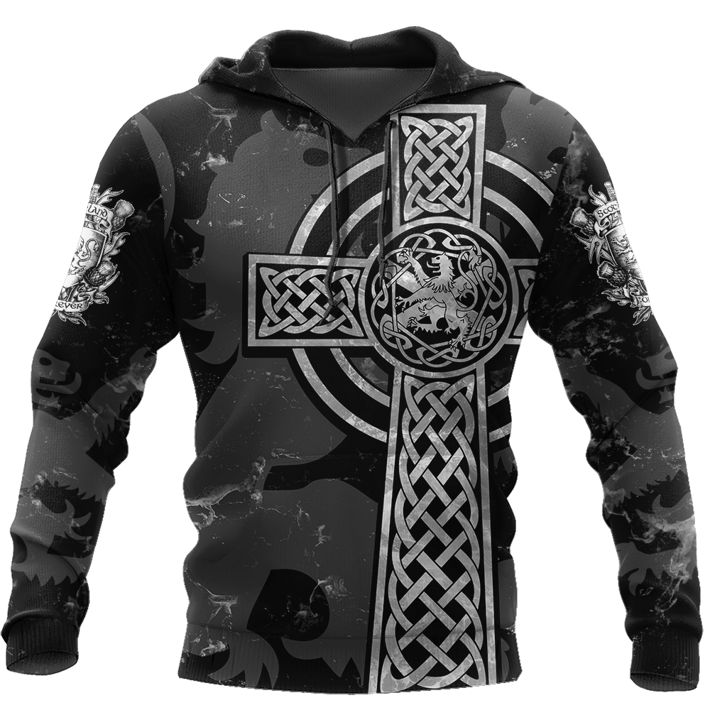 Scottish St Andrew Lion Gray Unique 3D Printed Sublimation Hoodie Hooded Sweatshirt Comfy Soft And Warm For Men Women S to 5XL CTC1601121