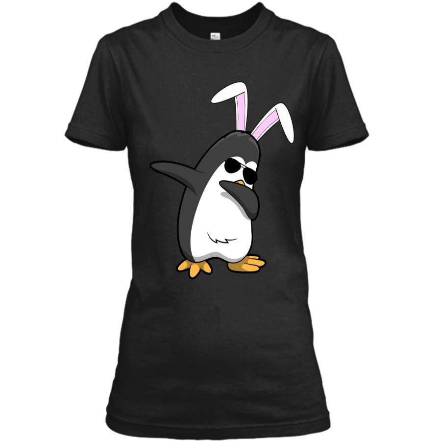 Dabbing Easter Bunny Shirt Penguin Dab Boys Girls Kids Gift Ladies Custom