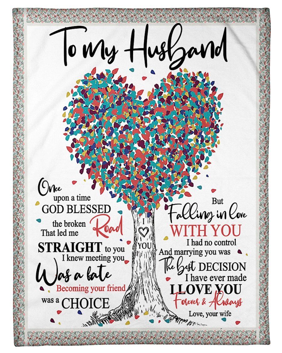 [Personalized Name] Heart Tree God Blessed The Broken Road Tree Fleece Blanket, Sherpa Blanket, Gift For Family Member, Friends Gift, Christmas Gift, Home Decor, Home Living